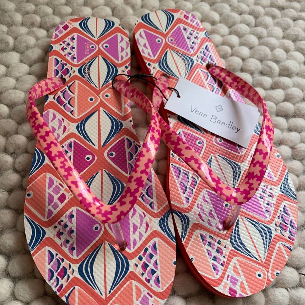 Brand New Vera Bradley flip flops